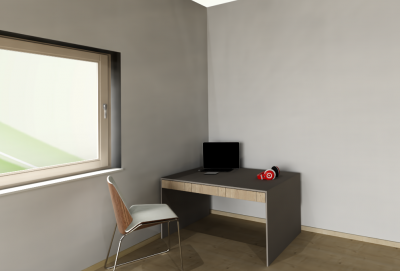 Elegantní psací stůl DRAW - NA MÍRU - tři šuplíky