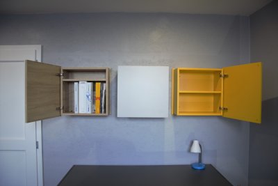 Závěsná police BOX - NA MÍRU - volitelný dekor