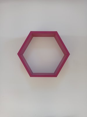 Závěsná police HEXAGON - NA MÍRU v různých barvách