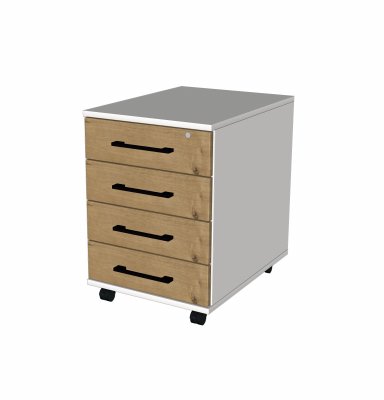 Pojízdný kontejner se čtyřmi BBP šuplíky typ7 540