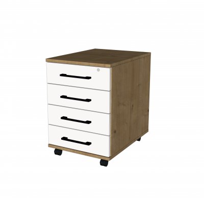 Pojízdný kontejner se čtyřmi BBP šuplíky typ7 540