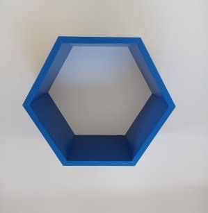 Závěsná police HEXAGON - NA MÍRU v různých barvách
