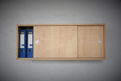 Závěsná skříňka MOVES 2  - NA MÍRU - dvě posuvná dvířka